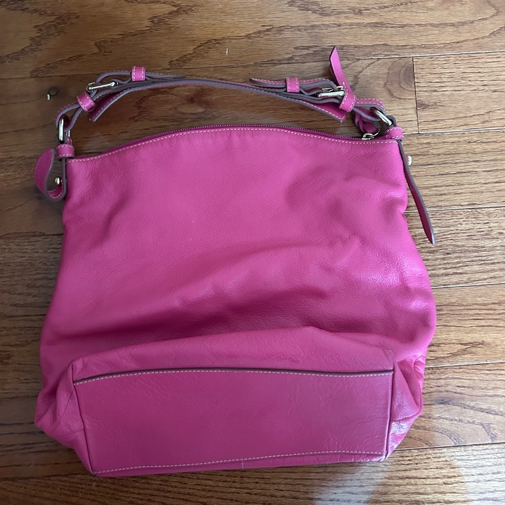 Dooney & Bourke Dillen Pink Leather Hobo Bag - Picture 5 of 11
